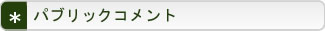 パブリックコメント