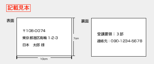 記載見本