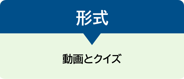 形式　動画とクイズ