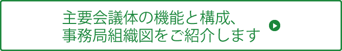 主要会議体の機能と構成、事務局組織図をご紹介します