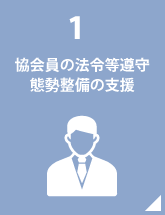 1.協会員の法令等遵守態勢整備の支援