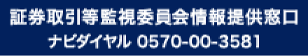 証券取引等監視委員会 情報提供窓口