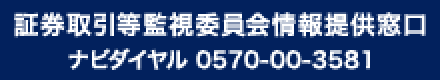 証券取引等監視委員会 情報提供窓口