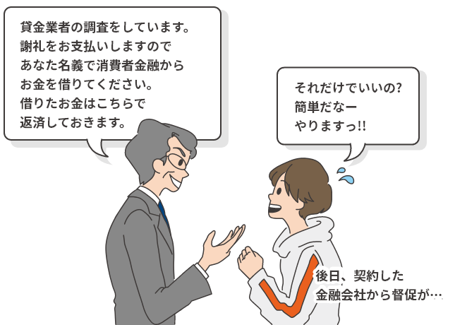 アルバイト詐欺（名義貸し）